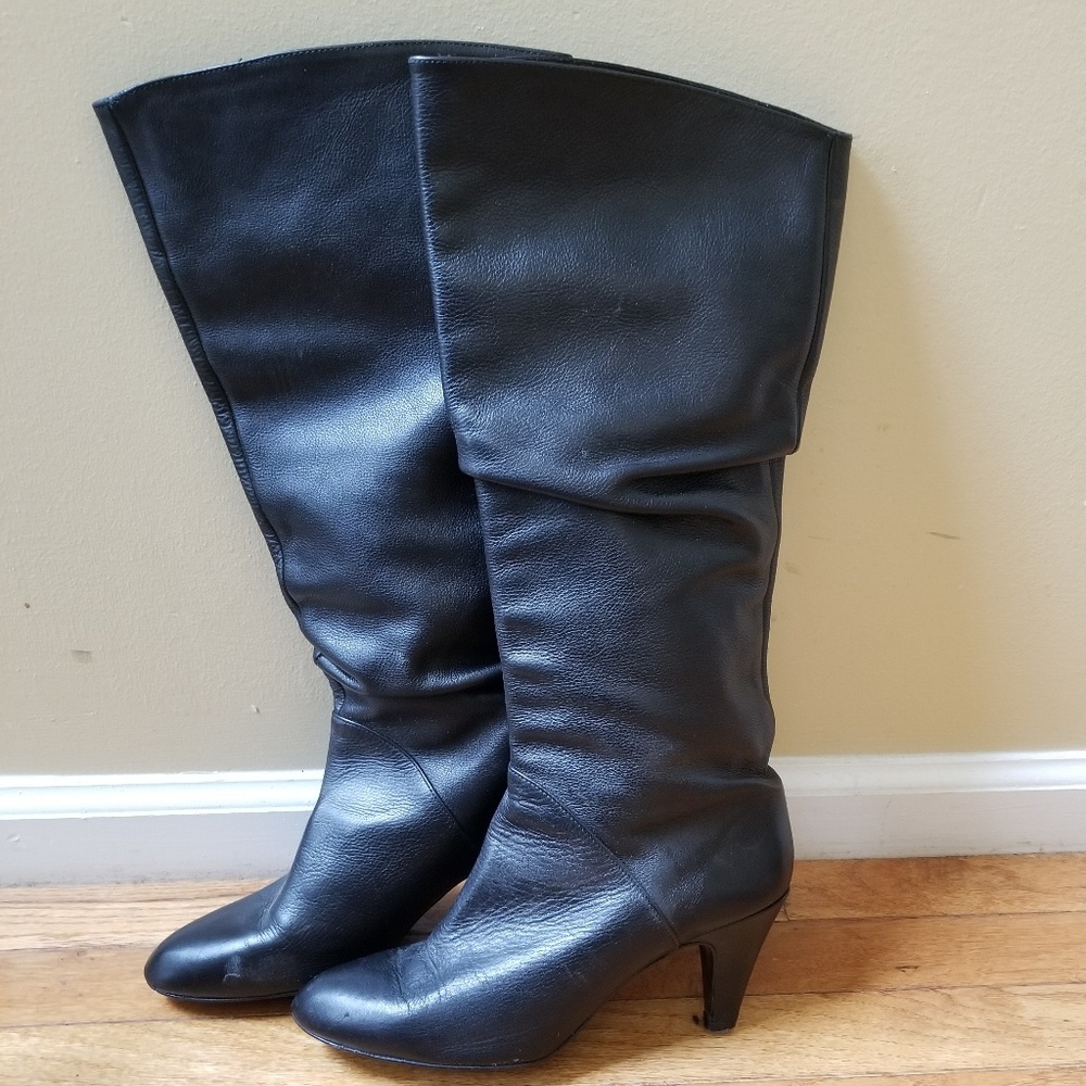 Zara Black Leather Boots